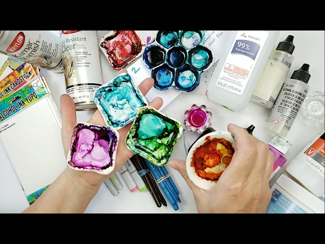 98] Alcohol Inks : EASY Way to Add Metallics on Airbrushed (or Any)  Painting 