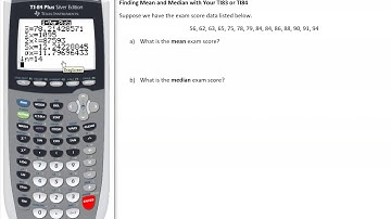 Finding Mean and Median with Your TI83 or TI84