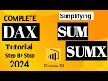 Simplifying SUM & SUMX in Power BI with Examples 2024 | Aggregate Functions | PowerBiTrek