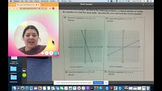 Math 8 Slope Intercept Practice Assignment