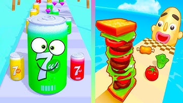 Juice Run Vs Sandwich Runner 🌽🌽🌽 Walkthrough All New Max Update Mobile Tiktok Gameplay FC8246