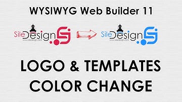 WYSIWYG Web Builder 11 - Logo & Template Color Change