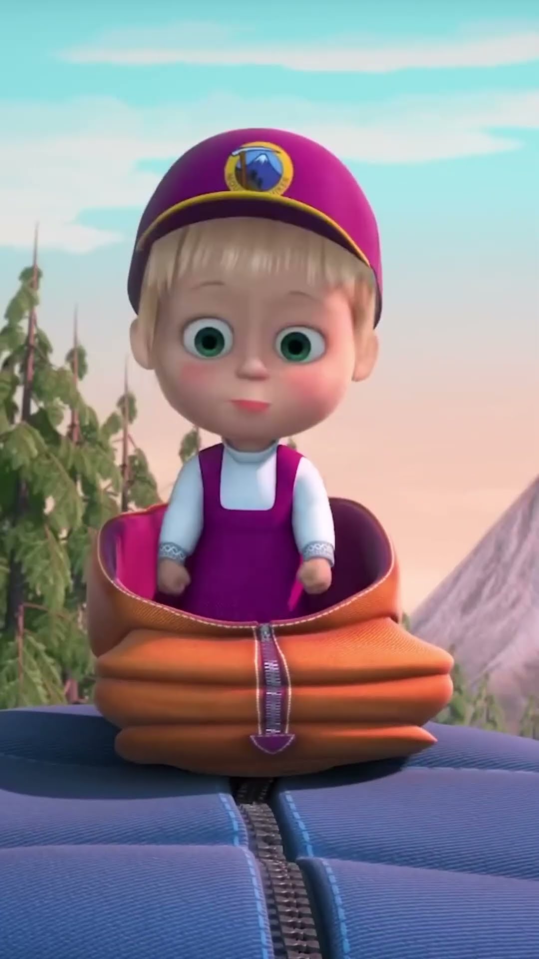 ¡Volcanes, volcanes!? #Shorts #mashabear #mashaoso #niños #shortsfeed #animación