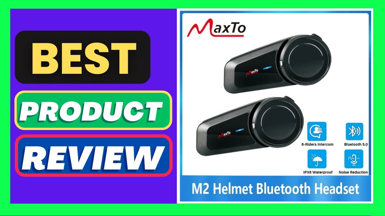 Maxto M2 Motorcycle Helmet Bluetooth Headset