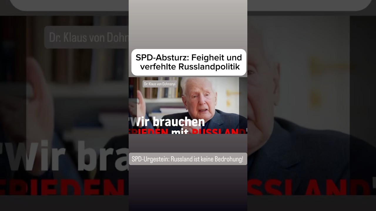 SPD-Absturz: Feigheit und verfehlte Russlandpolitik