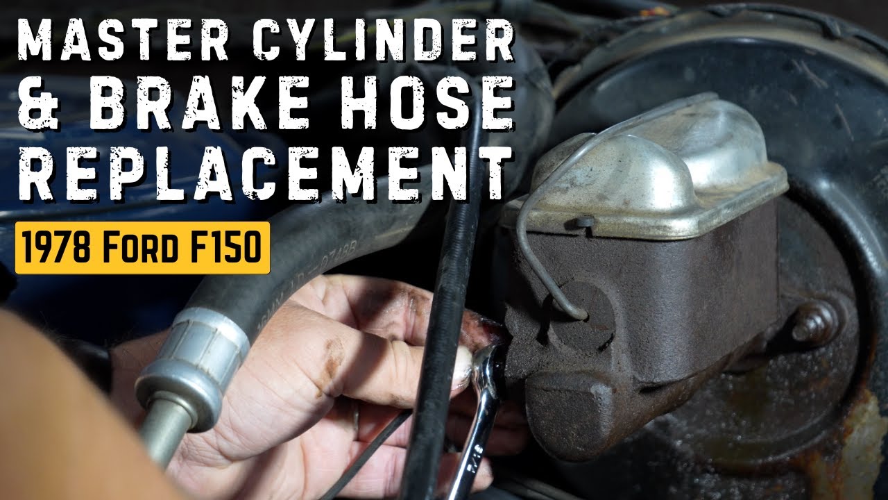 Замена главного цилиндра и гибких тормозных шлангов на Ford F150 1978 года
