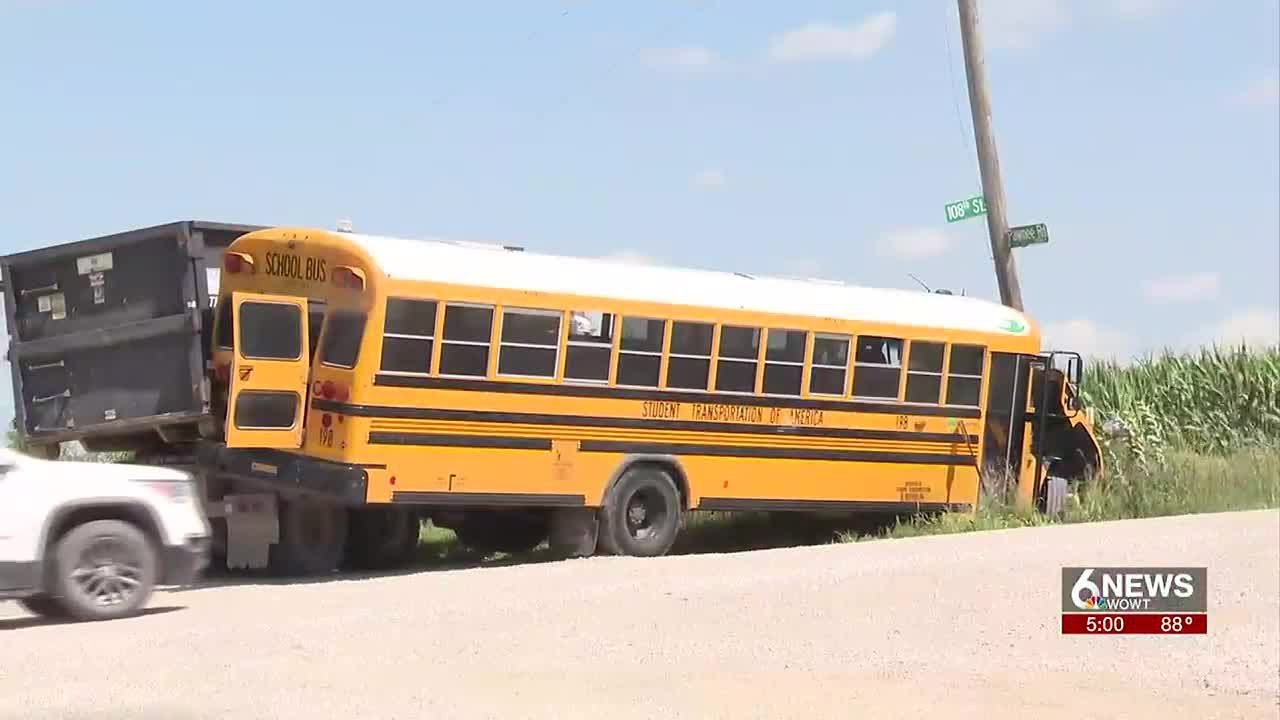 BREAKING: School bus crashes in rural Douglas County - YouTube