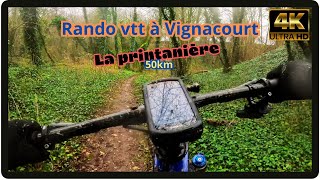 Rando VTT à Vignacourt "LA PRINTANIERE"...et une belle chute au départ! aie!😝