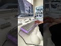 【おすすめ5選】コトコト音が最高なキーボードのASMRやってみた!#白環境 #ゲーミングキーボード #キーボード #ゲーム環境