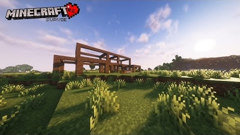 J'ai construit ma MAISON sur la SURVIE MINECRAFT ! (Minecraft 1.21.5 #2)