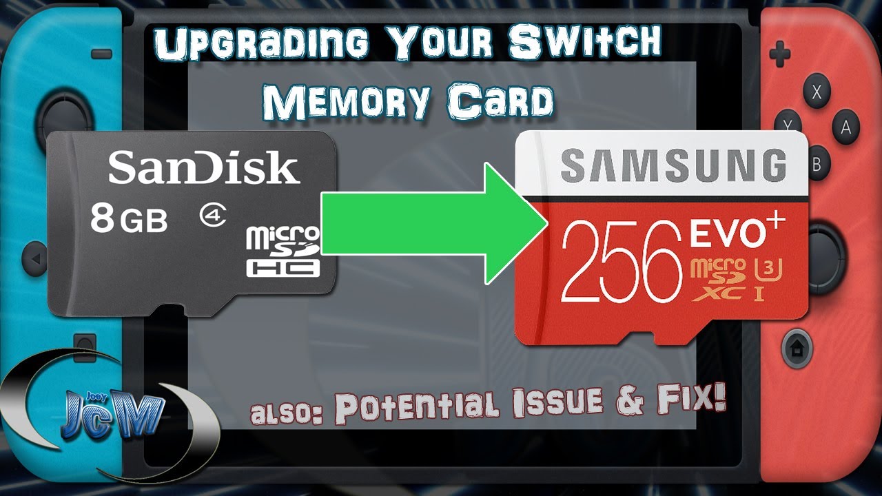 How To Upgrade Your Nintendo Switch Memory Card Youtube