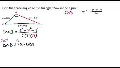 Finding the 3 Angles of a SSS Oblique Triangle