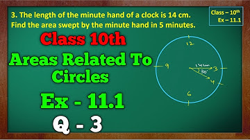 Ex 11.1 Q3 | Areas Related To Circles | Chapter 11 | Class 10 Maths | NCERT