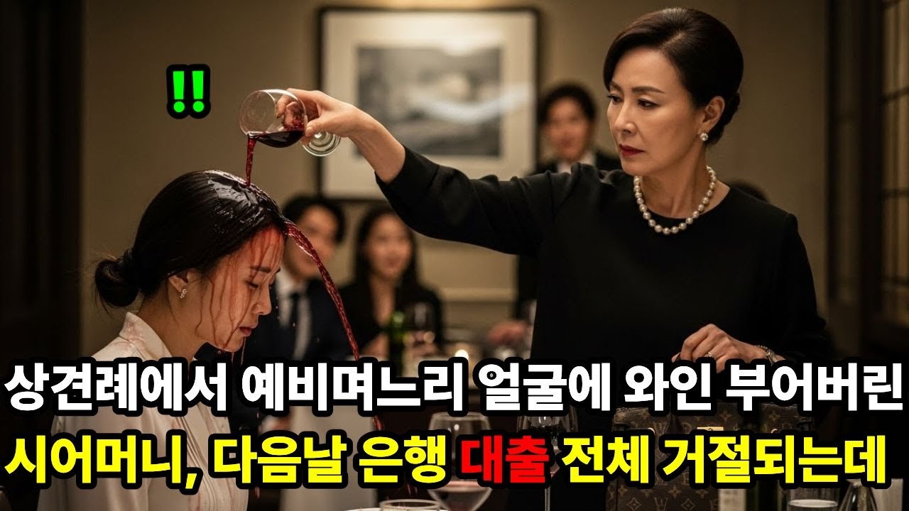 상견례에서 예비며느리 얼굴에 붉은색 와인 부어버린 시어머니, 다음날 은행 대출 모두 막히는데.. 감동사연｜인생드라마사연｜오디오북