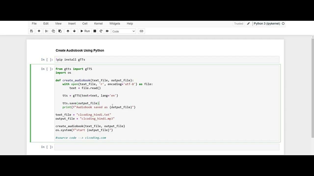 Day 62: Create Audiobook Using Python - YouTube