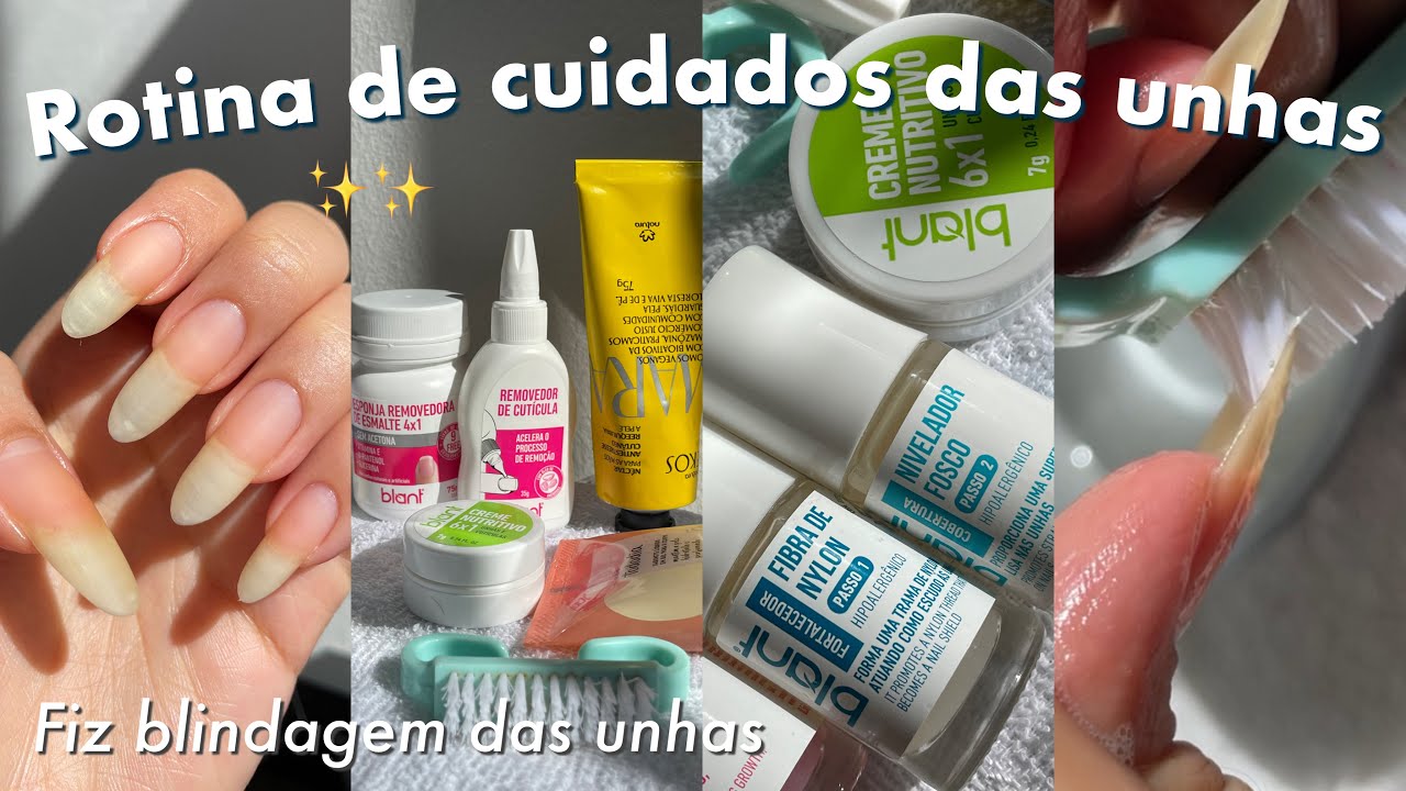 MINHA ROTINA DE CUIDADOS DAS UNHAS| |Testando esmalte fortalecedor novo✨💅🏻