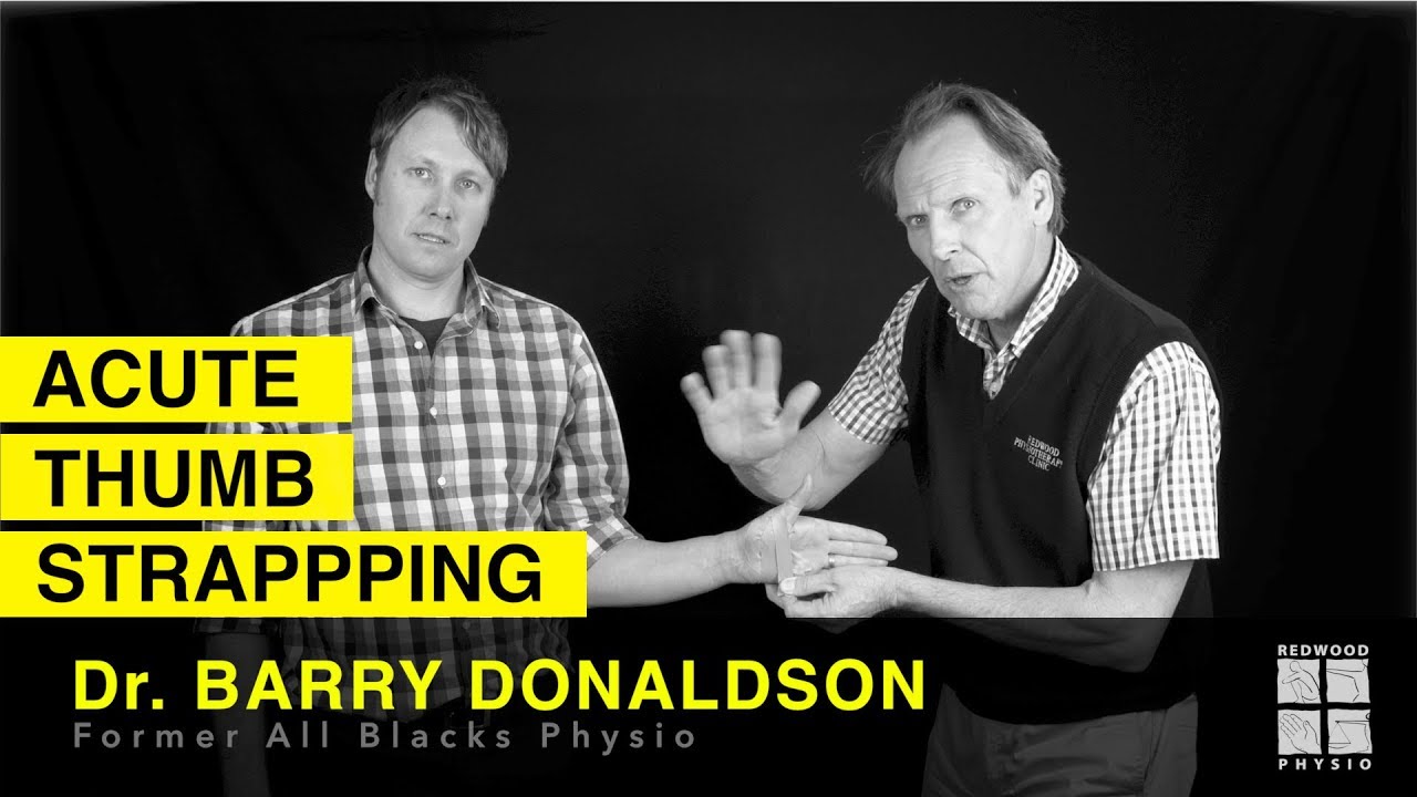 How to strap an acute thumb injury like a pro with former All Blacks