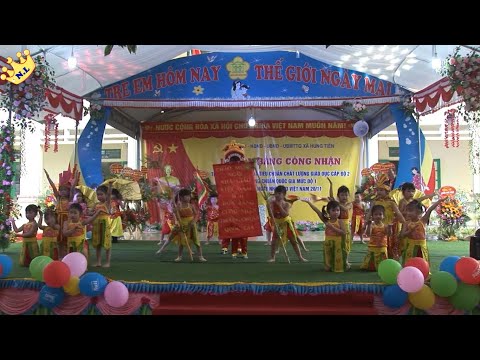 Múa Dòng máu lạc hồng- các bé lớp 4 tuổi