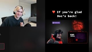 xQc Holds his laugh reacting to Dr Disrespect starting a Chinese Motorcycle