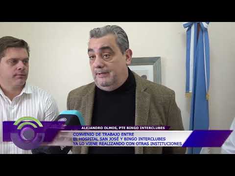 CONVENIO DE TRABAJO ENTRE EL HOSPITAL SAN JOSÉ Y BINGO INTERCLUBES