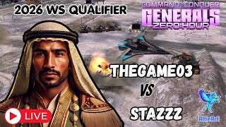 Live Command and Conquer Zero Hour THEGAME03 v StaZzz 2026 WS Qualification Tourney  Replay Cast