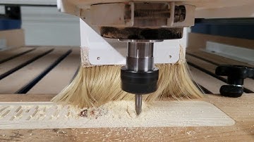 CNC router equipped with Centroid Acorn controller, M6 custom macro Test with Vcarve Pro. Part 1