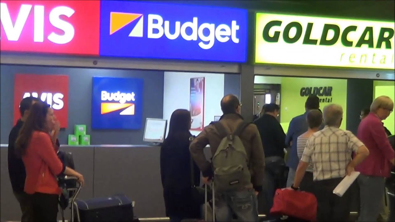 Mallorca Car Hire Desks Arrivals and Departures - YouTube