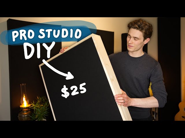 How To Make Your Own Acoustic Panels - DIY Professional Acoustic Treatment for Home Studio class=