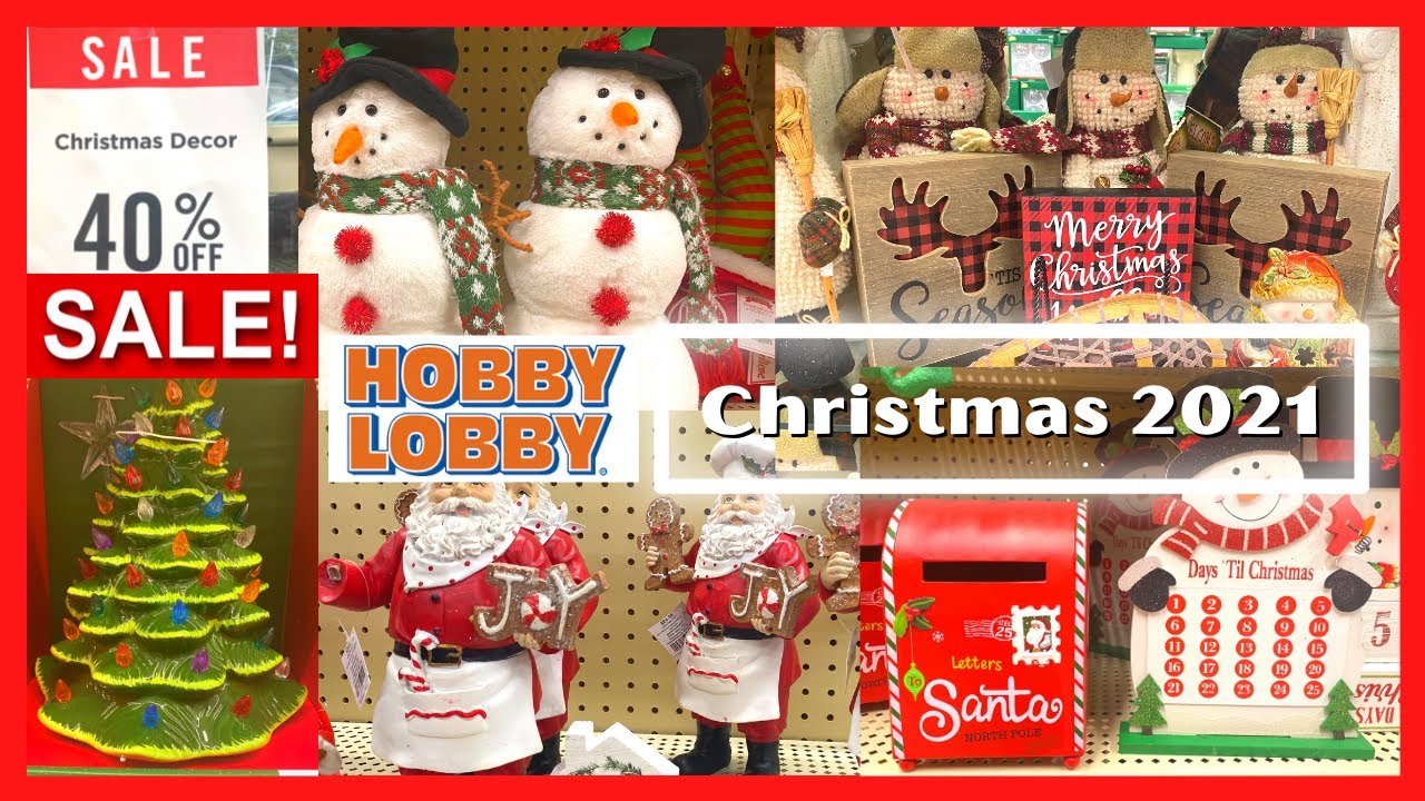 HOBBY LOBBY 🎄 Christmas Decor 2021 | 40% OFF SALE‼️ Virtual Shopping 🛍 ...