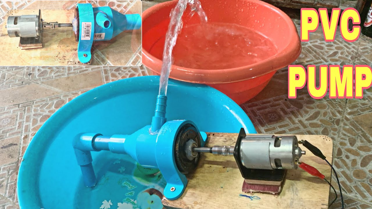 ปั้มน้ำจากท่อ PVC Water Pump Using PVC DIY YouTube