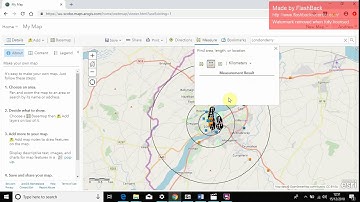 Measure tool tutorial on Arc GIS Online