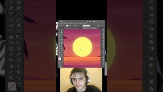 Adobe Illustrator 2024 Tips - How Create Sunset Reflection Like a PRO! #shortsfeed #shorts #ytshorts