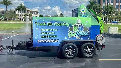 Trailer Mounted Trash Bin Cleaner || Sparkling Bins