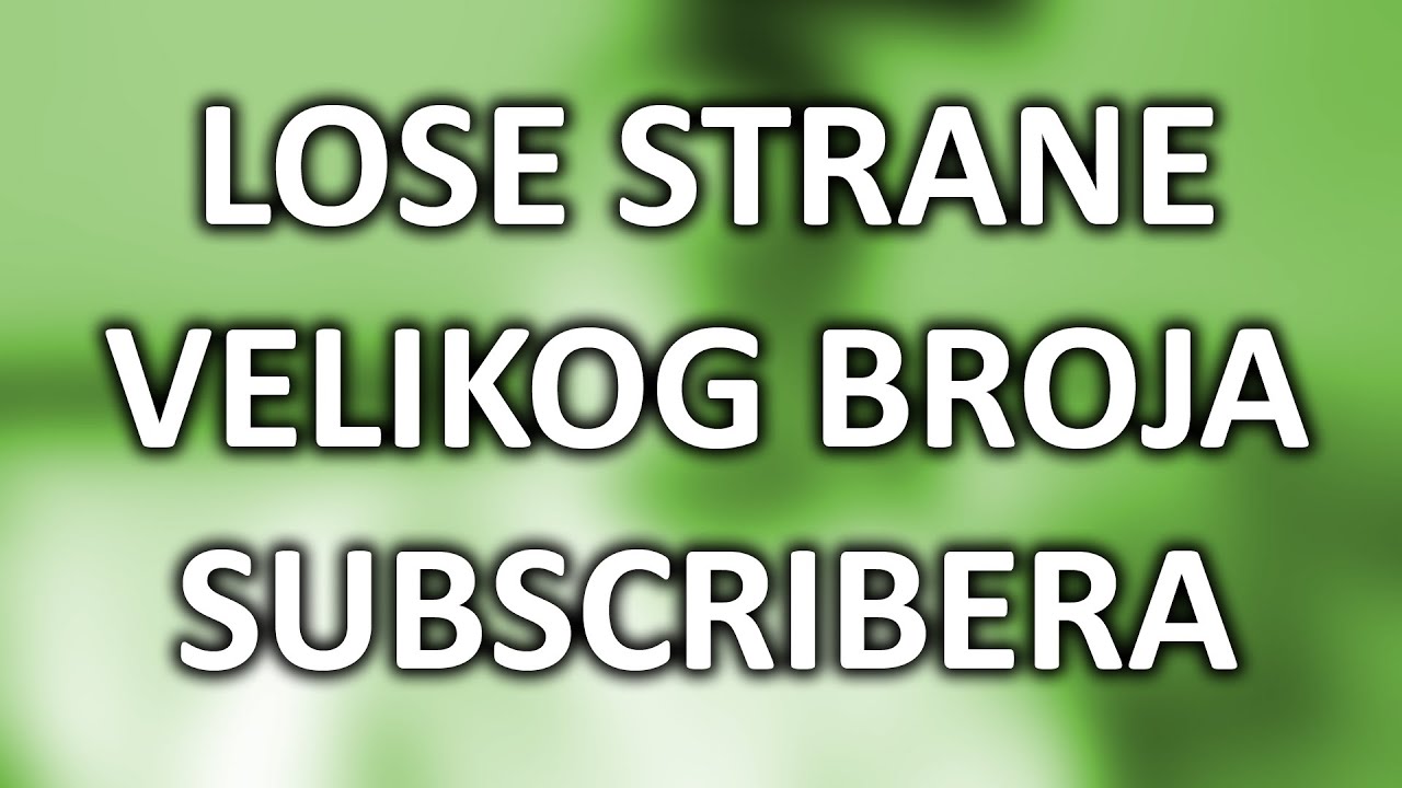 Zasto je lose imati puno subova