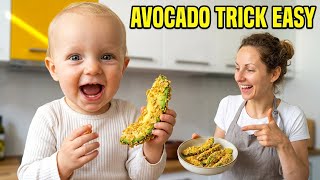 this avocado trick makes baby led weaning so easy #babyled weaning #parenting