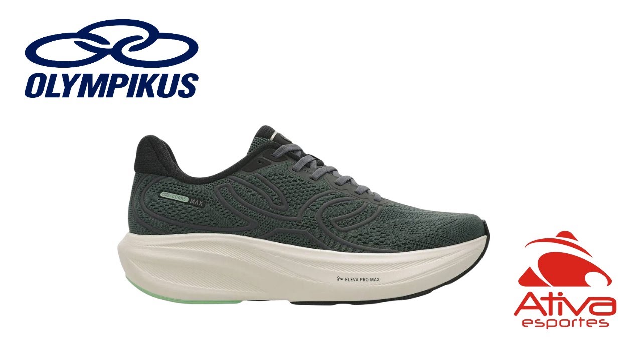 Tênis Olympikus Corre Max Masculino 43758365-CHUMBO - Ativa Esportes