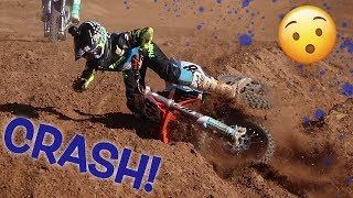 Supercross Crash! Stole My Brothers Bike!!!