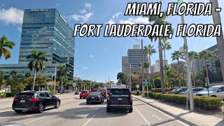 Miami, Florida to Fort Lauderdale, Florida! Drive with me on a Florida highway!