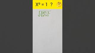 √(3x⁰-1)/(7x⁰+1) Trick 🔥|Solve in Seconds #Shorts