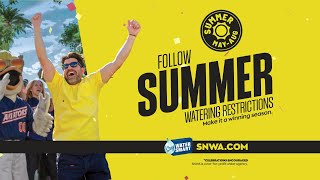 Summer watering restrictions are in effect