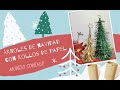 🎄🎇Árbol con rollos de cartón,  fácil y rápido. 2020 👌🏻🎆🎇 Mundo Sonder