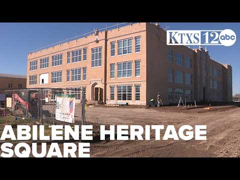 Video Abilene Heritage Square set to debut May 18, residents hopeful for community hub