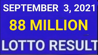 LOTTO RESULT TODAY 9PM SEPTEMBER 3 2021 6/58, 6/45
