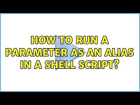 Ubuntu: How to run a parameter as an alias in a shell script?