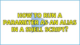 Ubuntu: How to run a parameter as an alias in a shell script
