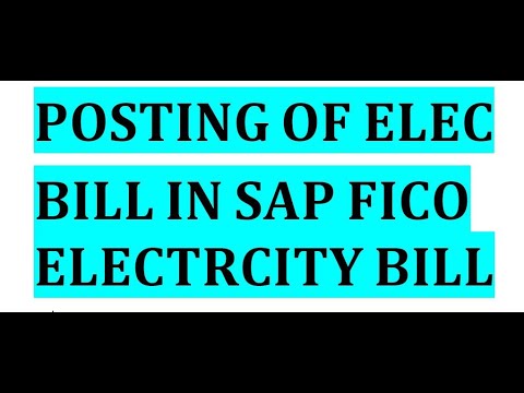 How to post electrcity bill in SAP FICO using T code ZFI030_E