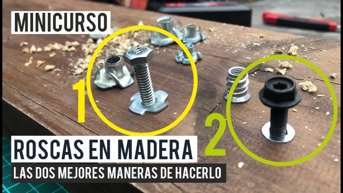 Tuerca Embutir para insertar en madera