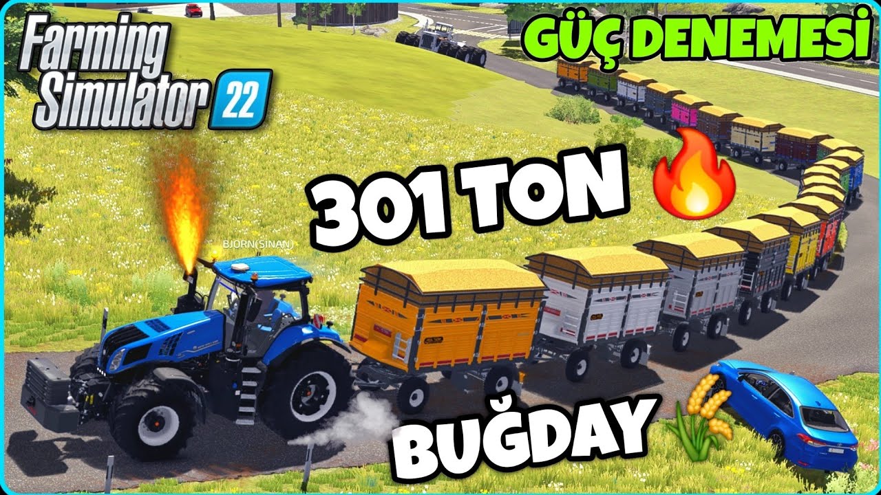 BU SEFER BİRAZ ABARTTIK ❗️ TAM 20 RÖMORK 301 TON BUĞDAYI RAMPADAN ÇIKARMAYA ÇALIŞTIK 😱 FS22 REKOR