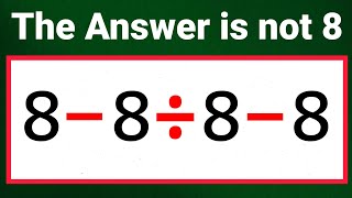 Most people Get This Simple Maths Questions Wrong 