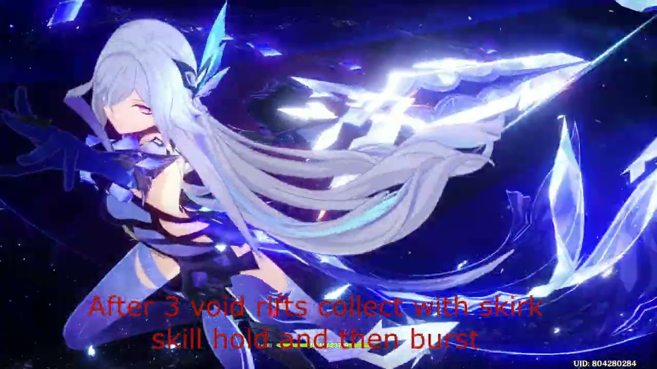 Genshin Impact - How to Skirk Burst and Skill Cryo Infusion